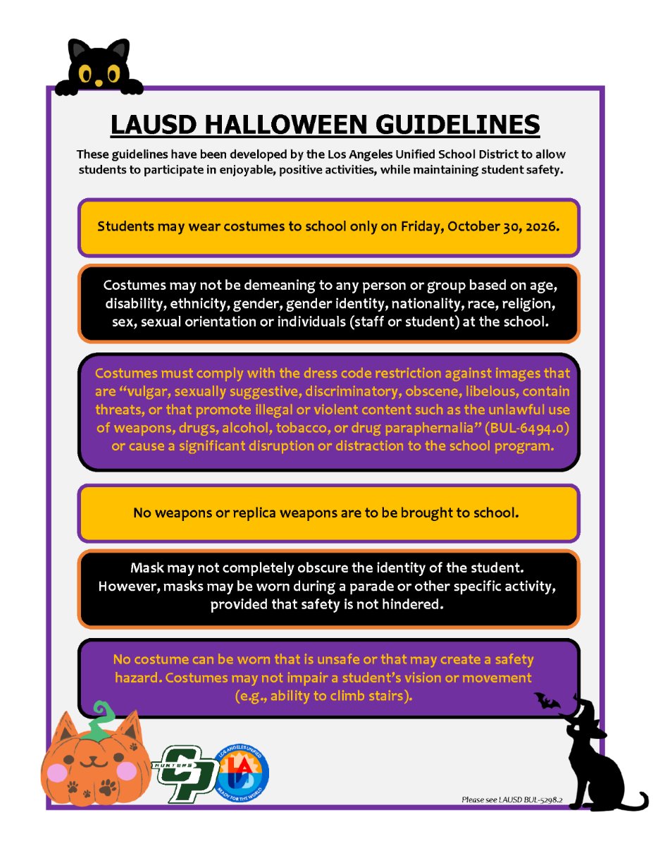 Halloween Guidelines LAUSD